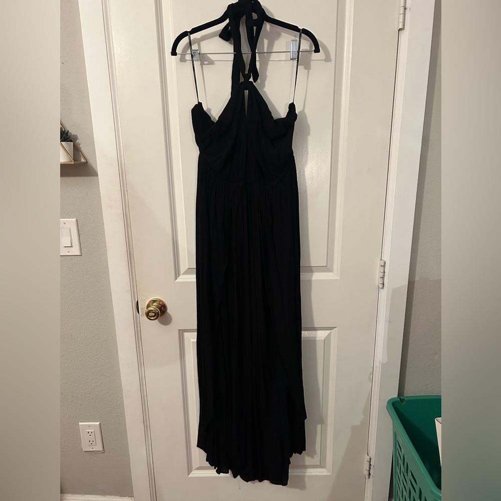 Forever 21 Plus Size Black Halter Maxi Dress